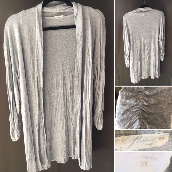 Prospect Blvd Tops - Gray Overpiece